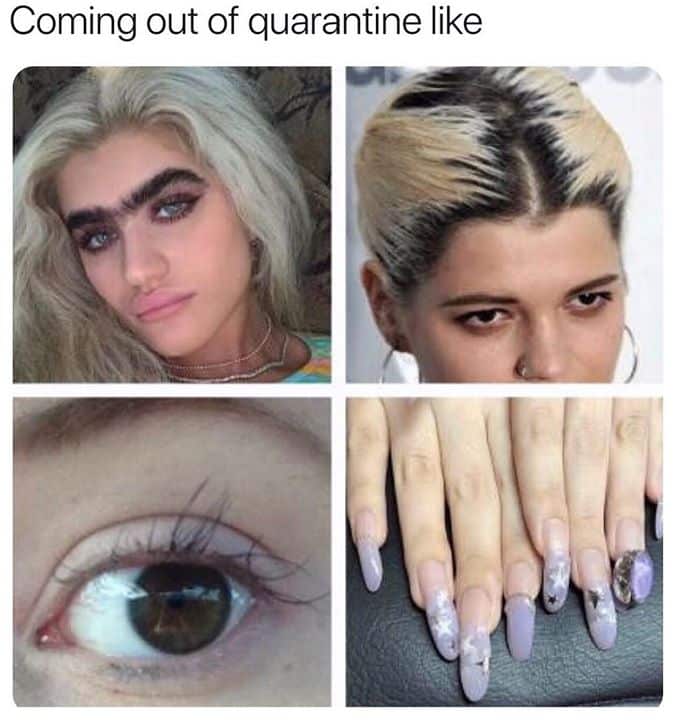 Coronavirus Meme Girls Eyebrows