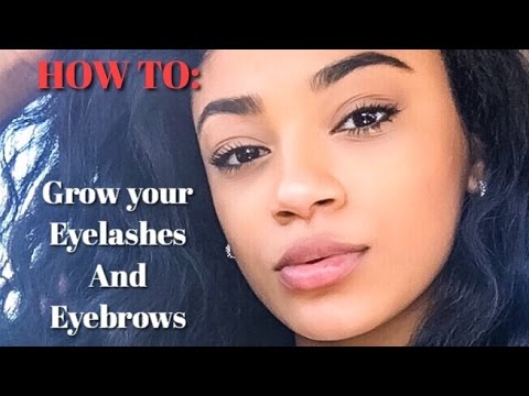 How to Grow your Eyelashes & Eyebrows | jasmeannnn - YouTube