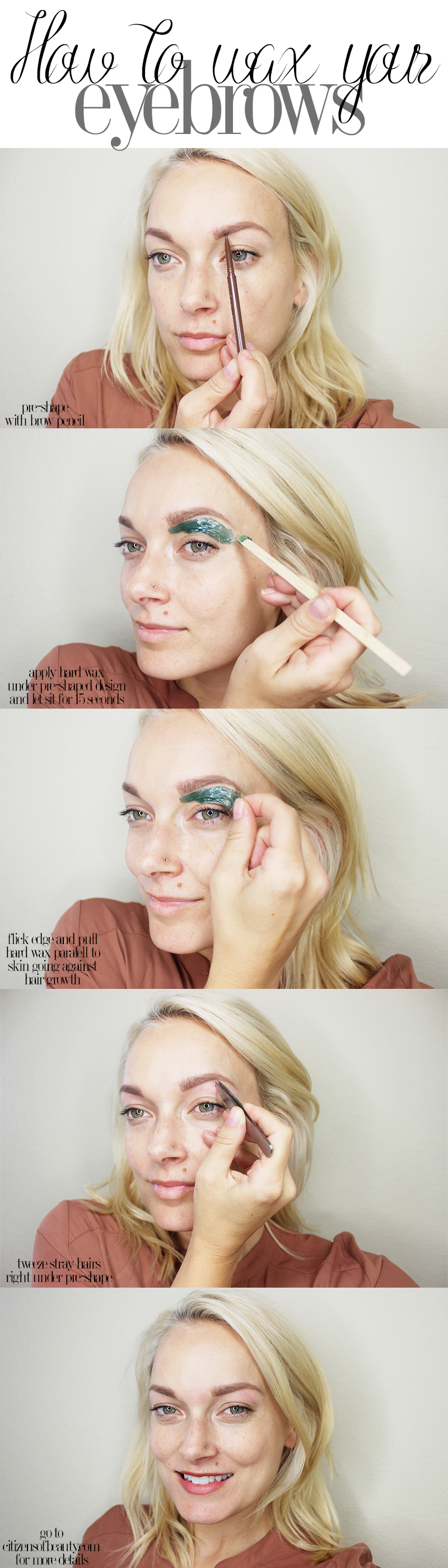How to Wax Your Eyebrows at Home - Citizens of Beauty